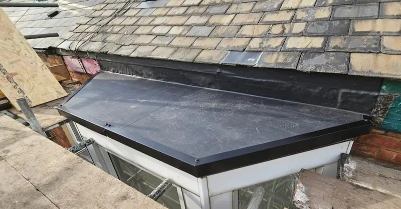 roofing and roofline repair completed by kudesigns rubber roofing specialist teesside